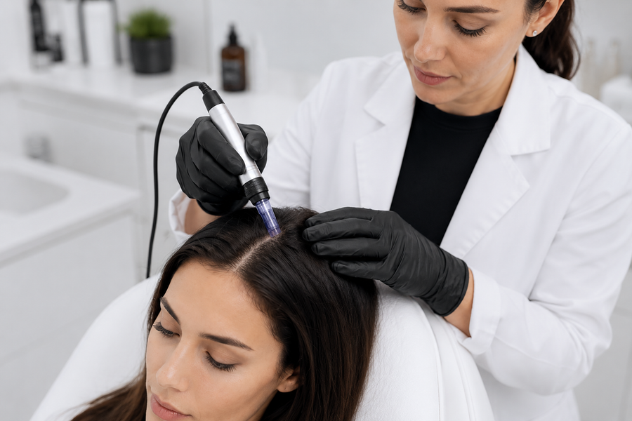 Déroulement d'une séance de Hair Needling