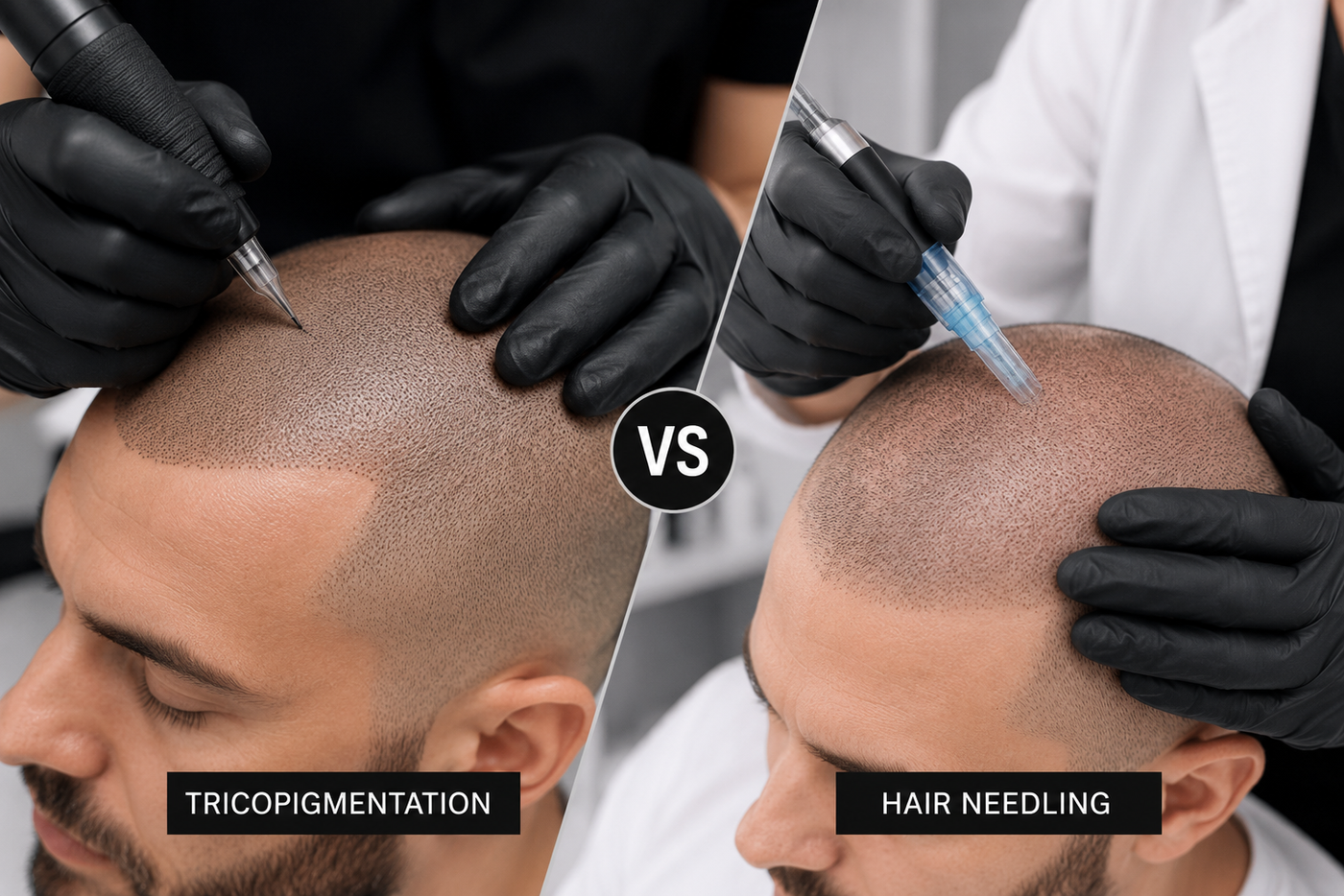 Différences entre tricopigmentation et Hair Needling